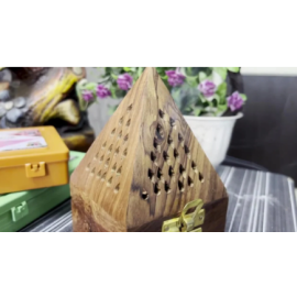 Signamio Wooden Dhoop Cup Stand Holder