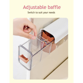 Wall Mount 6 Cell Transparent Storage Box