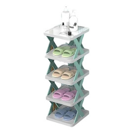 5-Layer Stackable Shoe Rack – Durable Plastic Shoe Organizer for Home, Bedroom & Entryway