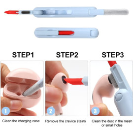 Keyboard Cleaning Kit for Laptop, Camera & Earbuds – Multi-Purpose Dust Removal Tool (Black)