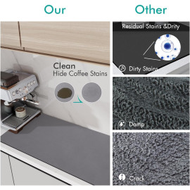 Rubber Dish Drying Pad, Kitchen Countertop Absorbent Pad