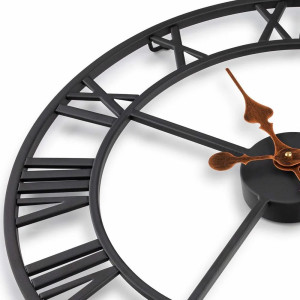 Analog Iron Wall Clock, 12 inch