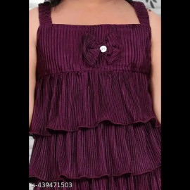 Kids Girls Purple Pant Top Set