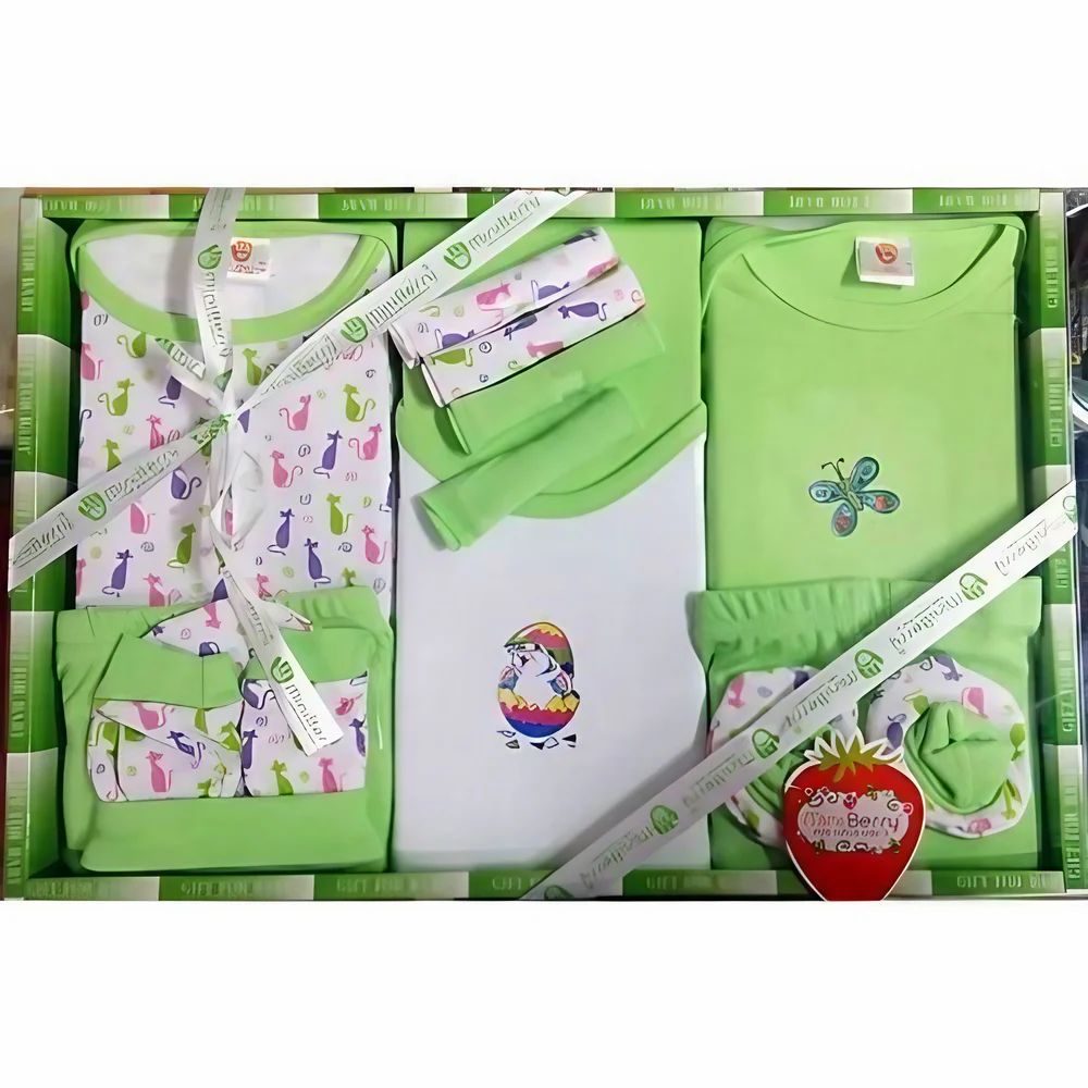 0-6 Months Cotton 13 Pieces Mini Berry Baby Suits Gift Set