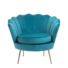 Red Wooden Peacock Single Seater Sofa Chair