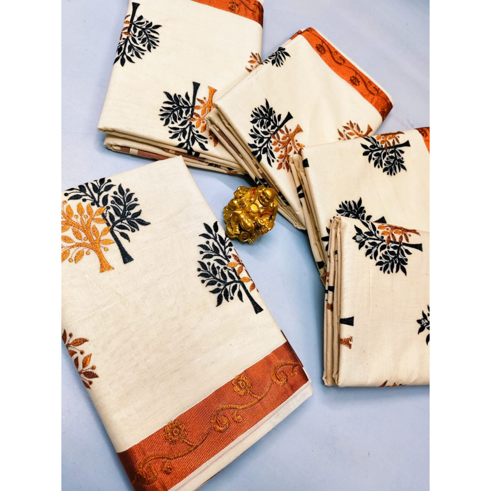 Traditional  kerala Full work saree