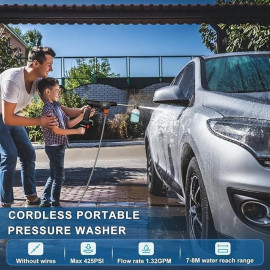 Wireless High Pressure Washer for Car Washing 48V Rechargeable