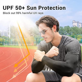 Protection Cooling Arm Sleeves Sun Sleeves UPF 50 Men & Women