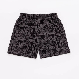 Black Cotton Boys Printed T Shirts