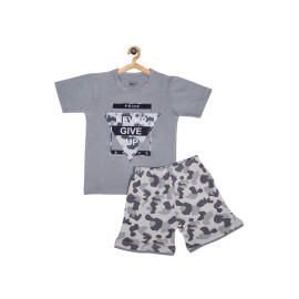 CAMOUFLAGUE Boys Tshirt And Shorts