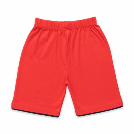 Round Navy,Red Boys Tshirt And Shorts, Half Sleeves, Printed