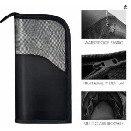 2 in 1 Makeup Pouches for Women Portable Makeup Brush Bag Holder Makeup Brush Organizer Travel