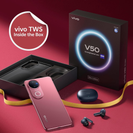 VIVO V50 5G Elite Edition Rose Red, 12GB RAM, 512GB Storage