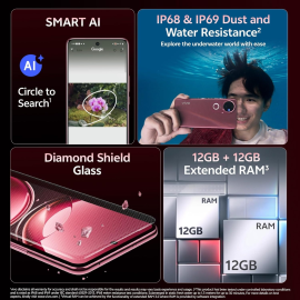 VIVO V50 5G Elite Edition Rose Red, 12GB RAM, 512GB Storage