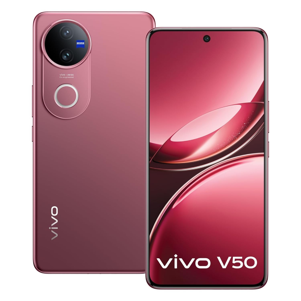 Vivo V50 5G (Rose Red, 8GB RAM, 256GB Storage)