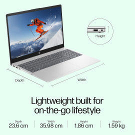 I5 HP Portable Laptop, Screen Size: 15", 4 GB