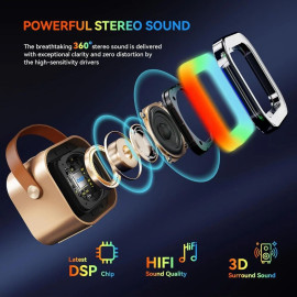 Newly Launched Fusion Tunes 10W Mini Bluetooth Speaker, Wireless Karaoke Mic