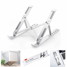 Metal Portable Laptop Stand, with 6 Adjustable Angles