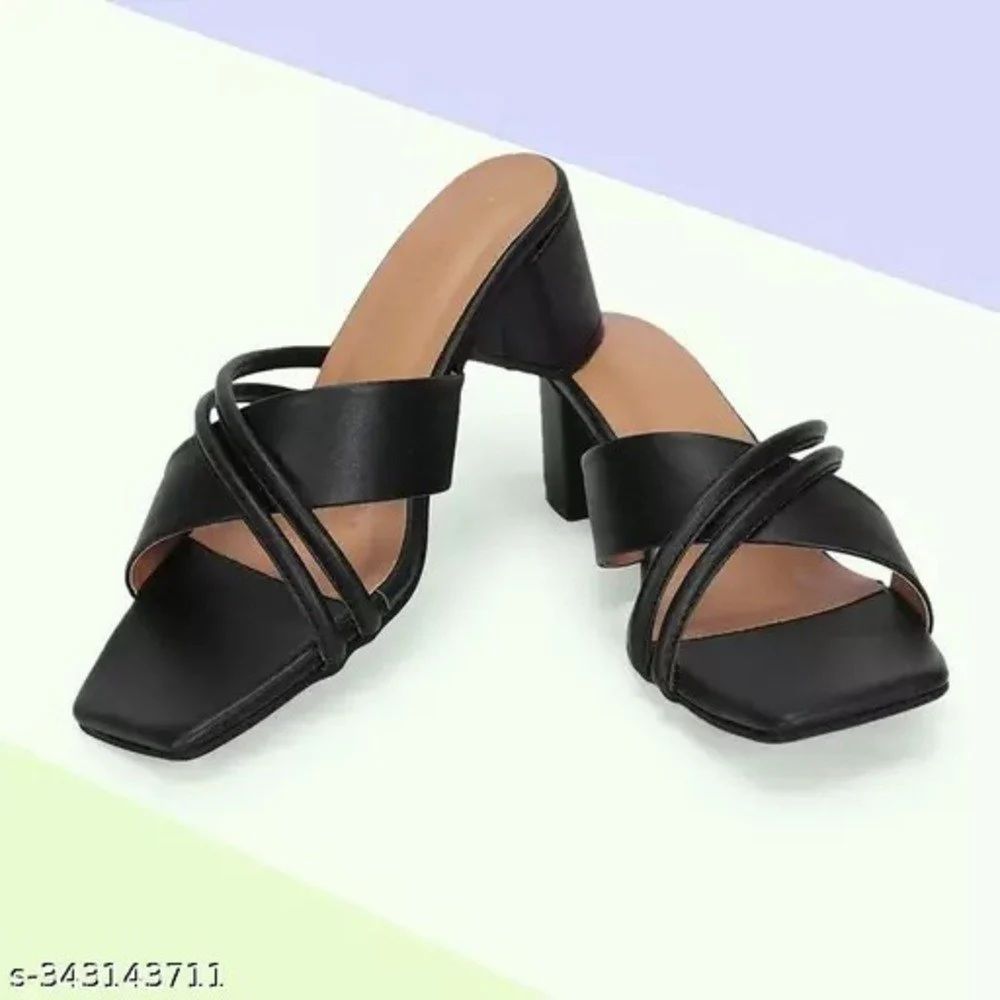 Plain Croslite Party Wear Ladies Sandal, Heels