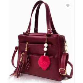 Pu Leather fancy pink sling bag for women