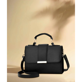 Polyester Ladies Grey Sling Bag