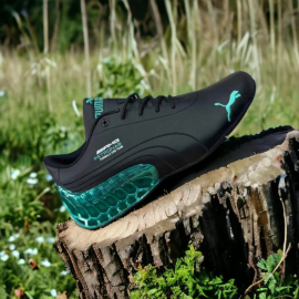 Leather Striped Puma shoe for men