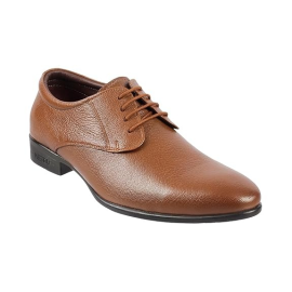 Metro Mens Leather Tan Formal Lace-up Shoes