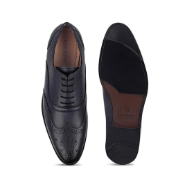 LOUIS STITCH Men's Formal Lace-up Brogue Shoes | Solid Design | Ideal for Formal, Business Casual, and Parties -RGBG