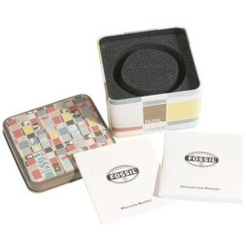 Fossil Analog Brown Dial Men's Leather Band Watch - ME3098