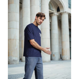  Typographic Back Print Short Sleeve Tshirt