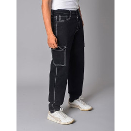 Men Solid Cargo Jogger Regular Fit Track Pant