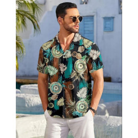 Men Printed Polycotton Shirt, Half Sleeves, Party Wear