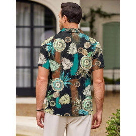 Men Printed Polycotton Shirt, Half Sleeves, Party Wear