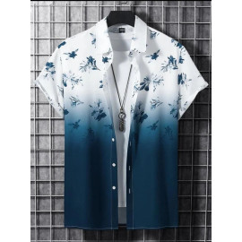 Lycra Floral Print Designer Printed Shirt