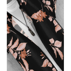 Casual Floral Print Mens Black Printed Shirts, Half Sleeves