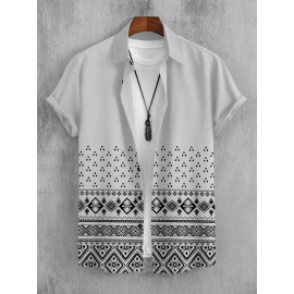 Dotted Print Digital Printed Casual Shirts, Half Sleeves