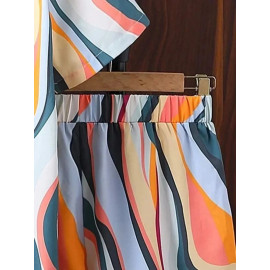 Men Lycra Printed Nightsuit Set