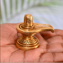 Brass shivaling decor