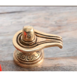 Brass shivaling decor