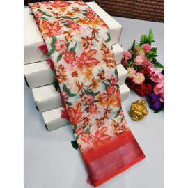 Special premium linen cotton sarees
