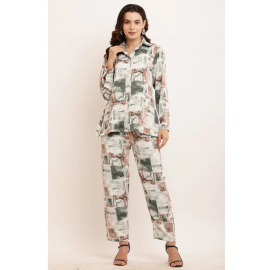 Ladies Printed Co ord Set in Exclusive Print.