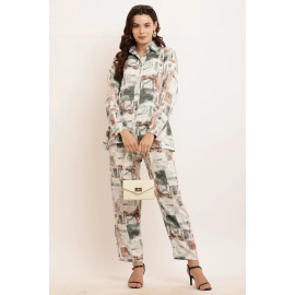 Ladies Printed Co ord Set in Exclusive Print.