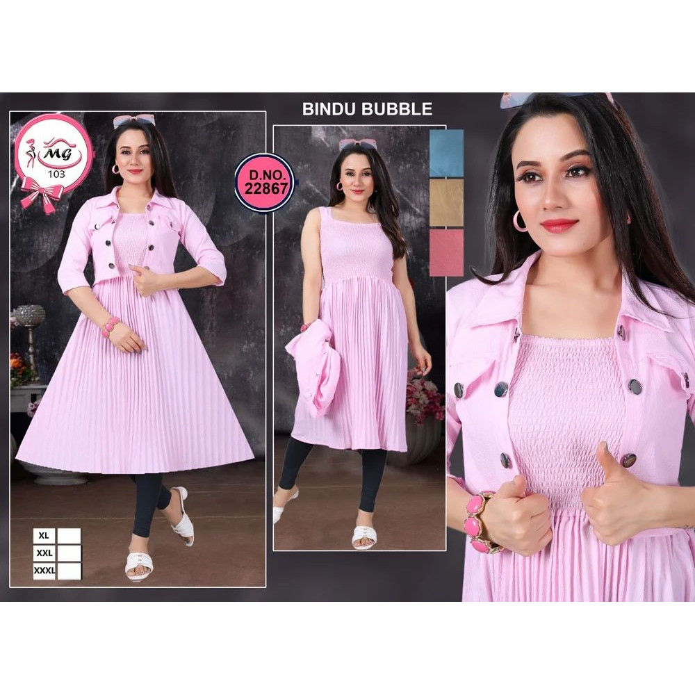 Ladies Baby Pink Plain Midi Dress