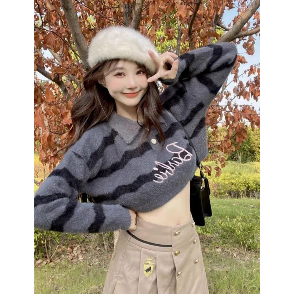 Imported Baverly Barbie Cropped Woollen Pullover Soft & Stylish Winter Perfect