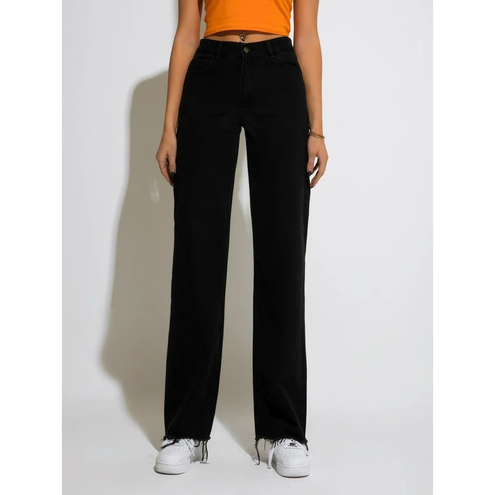 High waist straight women jeans