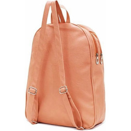Pink Plain Ladies Backpack Bag