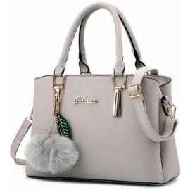 PU Leather Ladies Blue Handbag