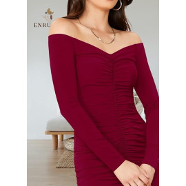 Off- Shoulder Bodycon Mini Dress