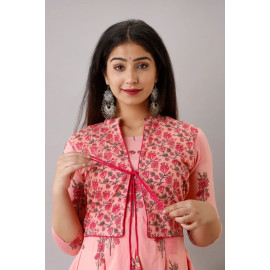 "Ladies Floral Print Jacketed Dress "