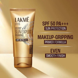 LAKME SUN EXPERT PRIMER + SUNSCREEN, SPF 50 PA+++ FOR UVA/B, MATTIFYING FOR MAKEUP LOVERS